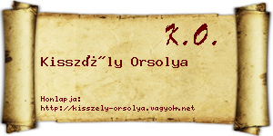 Kisszély Orsolya névjegykártya